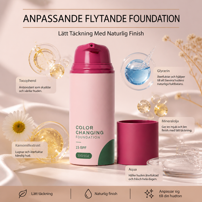 Anpassande Flytande Foundation – Lätt Täckning Med Naturlig Finish