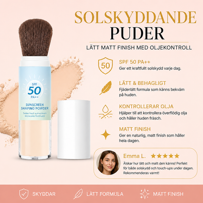 Solskyddande Puder – Lätt Matt Finish Med Oljekontroll