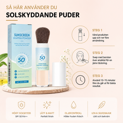 Solskyddande Puder – Lätt Matt Finish Med Oljekontroll