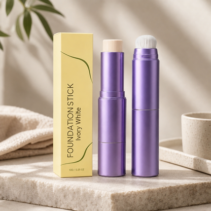 Foundationstick Med Borste – Jämn Naturlig Täckning För Vardagsmakeup