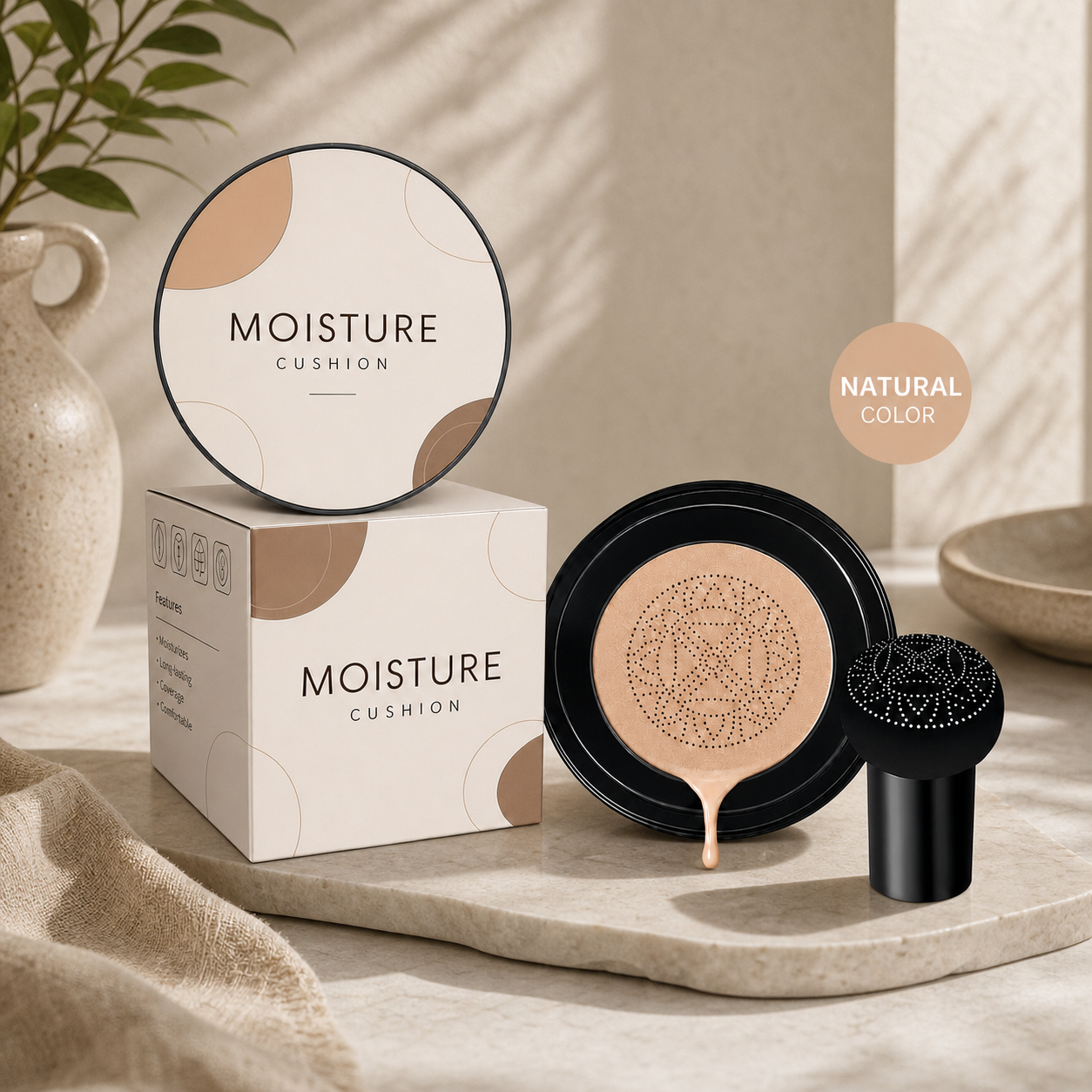 Bionic Cushion Foundation – Lättviktig Täckning Med Naturlig Finish
