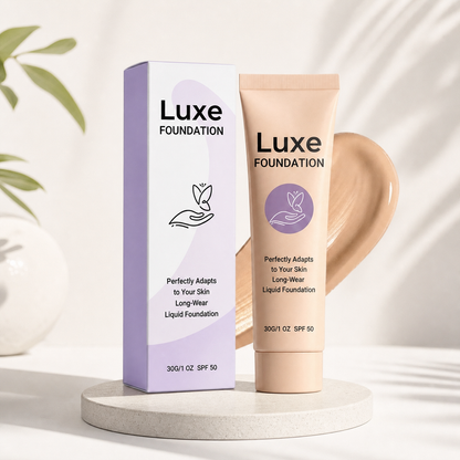 Felfri Täckande Foundation – Lätt Makeupbas Med Naturlig Finish