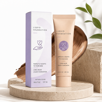 Felfri Täckande Foundation – Lätt Makeupbas Med Naturlig Finish