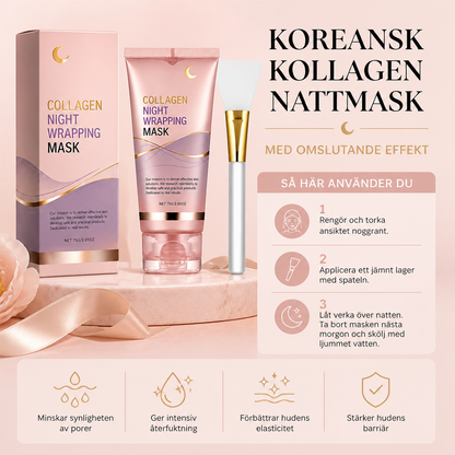 Koreansk Kollagen Nattmask Med Omslutande Effekt