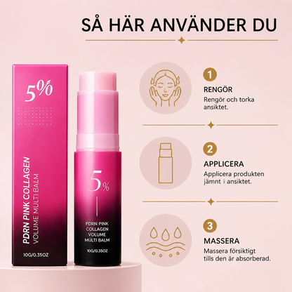 Kollagen Plumpande Och Reparerande Multibalm – Förbättrar Synligheten Av Fina Linjer Och Ger Fastare Hud