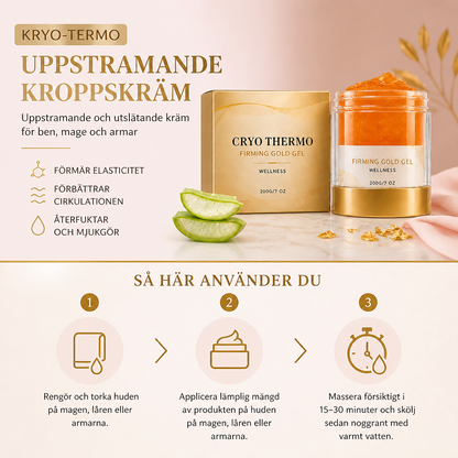 Kryo-Termo Uppstramande Kroppskräm – Uppstramande Och Utslätande Kräm För Ben, Mage Och Armar