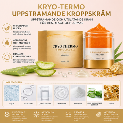 Kryo-Termo Uppstramande Kroppskräm – Uppstramande Och Utslätande Kräm För Ben, Mage Och Armar