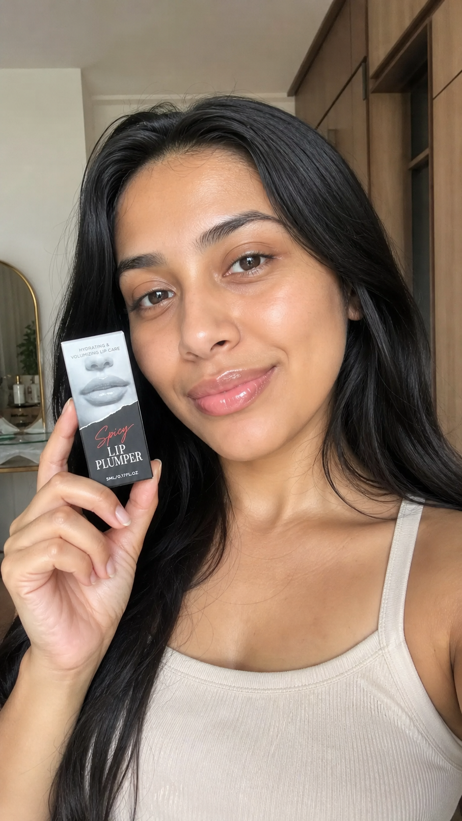 Svenska Beauty Spicy Lip Plumper produktögonblick