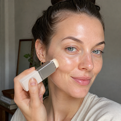 Färgmatchande Foundationsticka Med Slät Naturlig Makeupfinish