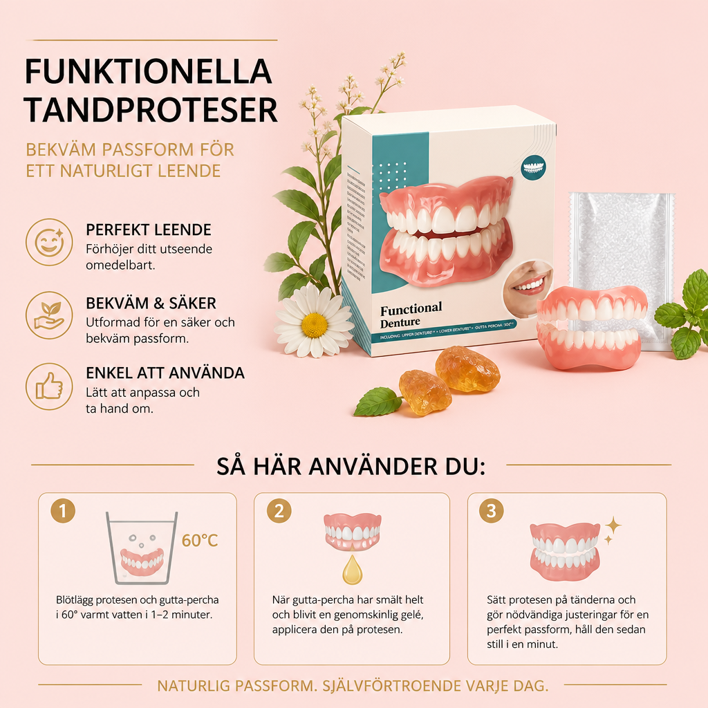 Funktionella Tandproteser – Bekväm Passform För Ett Naturligt Leende