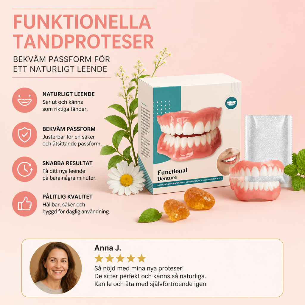 Funktionella Tandproteser – Bekväm Passform För Ett Naturligt Leende