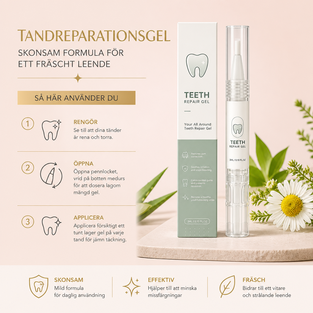 Tandreparationsgel – Skonsam Formula För Ett Fräscht Leende