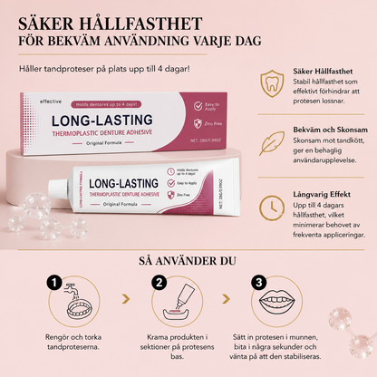 Protesfixeringskräm – Säker Hållfasthet För Bekväm Användning Varje Dag