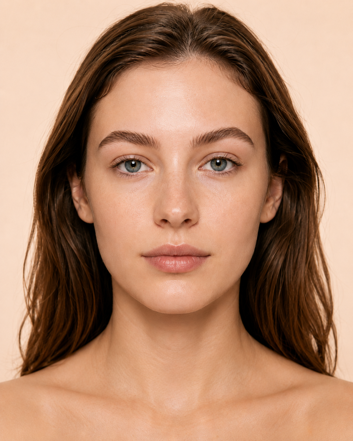 Bryn efter användning av Svenska Beauty 3D-ögonbrynspenna, naturligt definierade med hårliknande streck