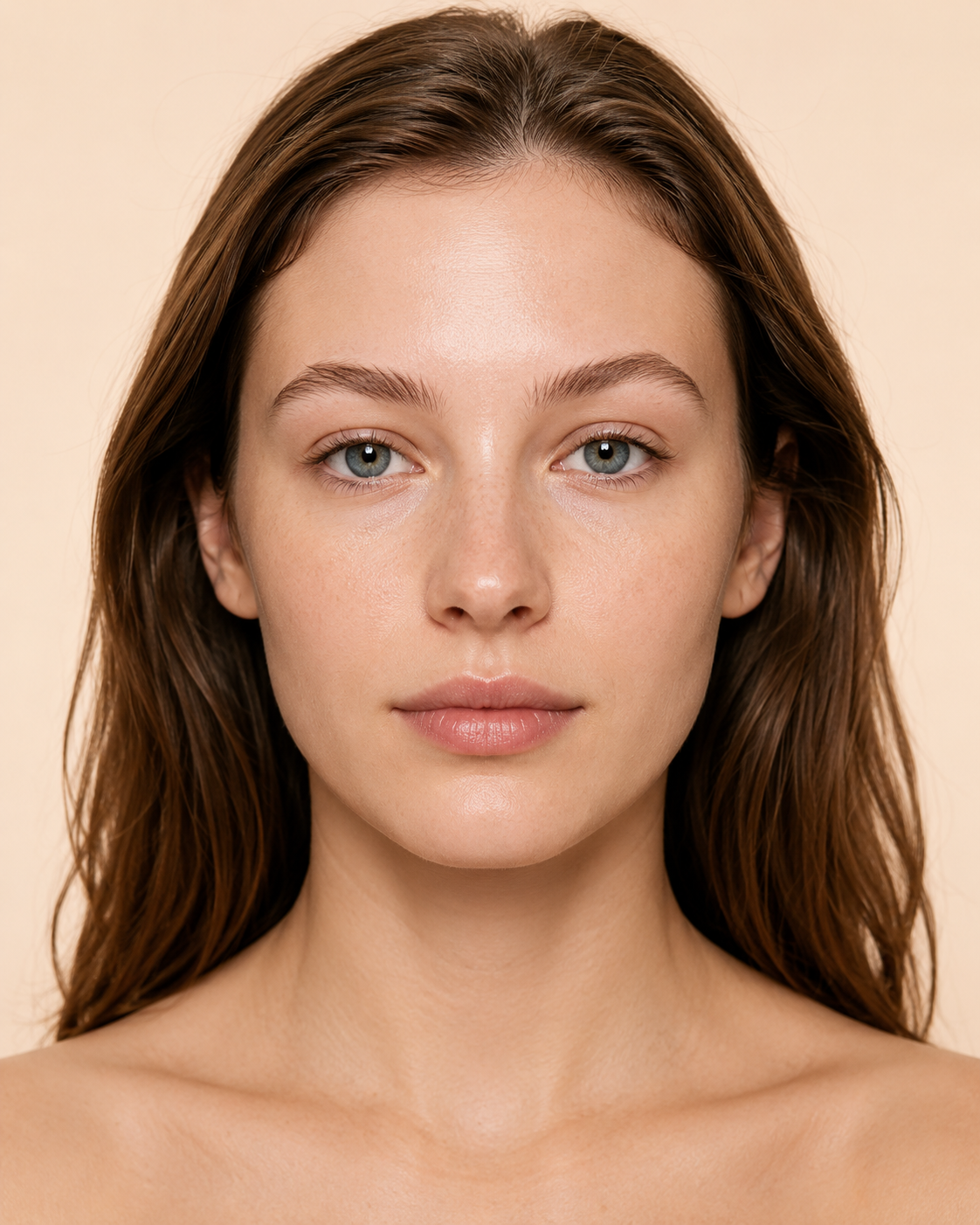 Bryn före användning av Svenska Beauty 3D-ögonbrynspenna