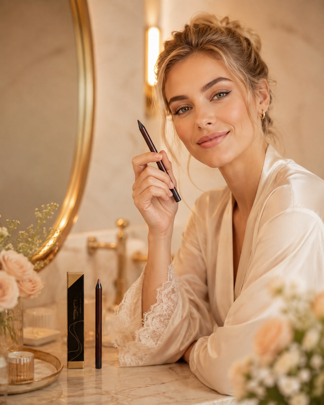Svenska Beauty Vattenfast Glittergel-Eyeliner produktfunktion