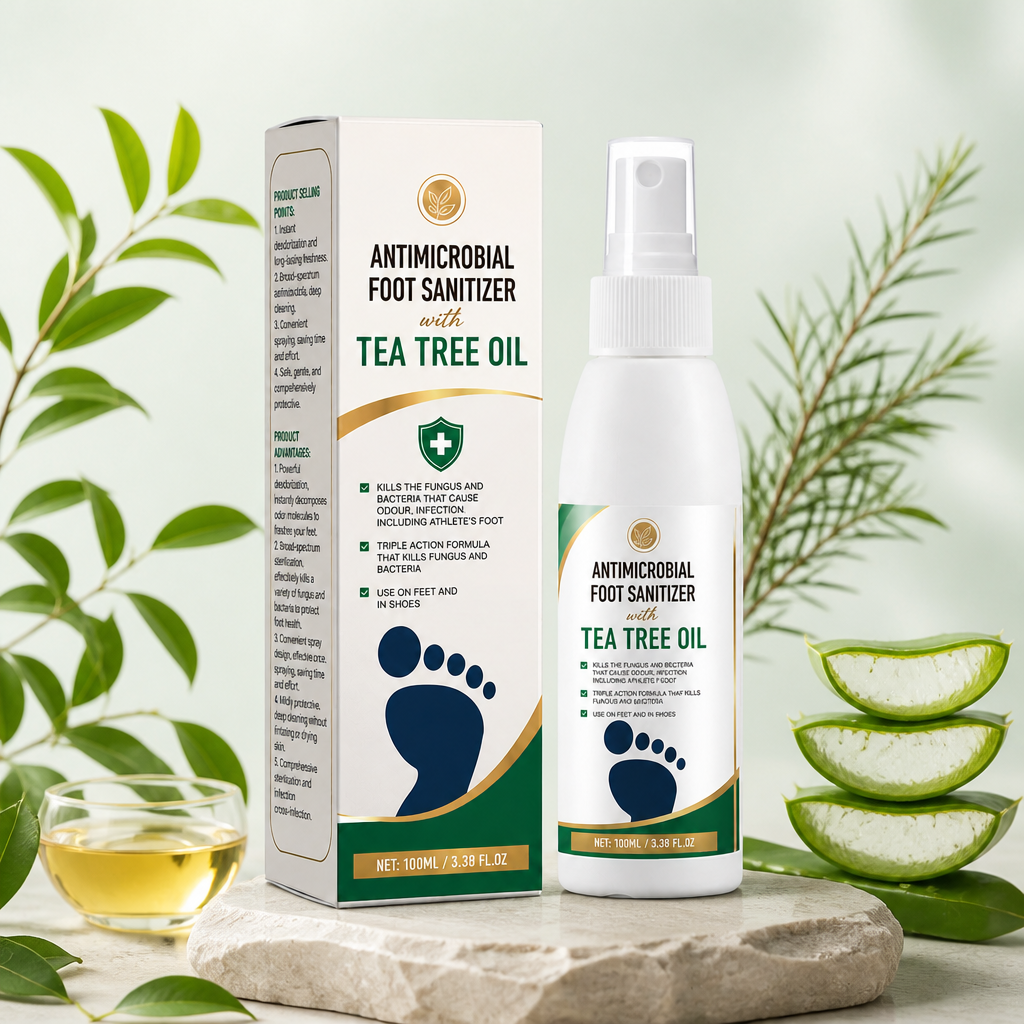 Antimikrobiell Fotdesinfektion med Tea Tree-olja – Kontroll av Fotsvamp och Lukt