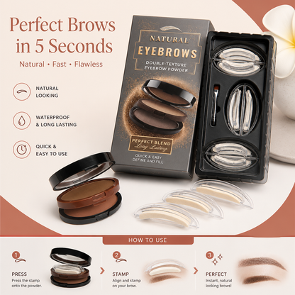 Natural Brows Stamp Kit - Perfect Brows in 5 Seconds