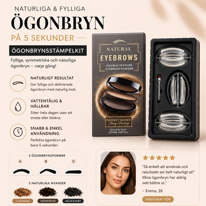 Naturligt Ögonbrynsstämpelkit – Perfekta Ögonbryn På 5 Sekunder
